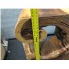 Image 9 : Wooden Live Edge Tree Trunk Table 24" x 14" x 32"H