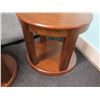 Image 7 : Qty 2 Oval Wooden End Tables T540-6 27" x 25" x 27"H