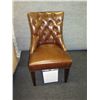 Image 2 : New Pottery Barn Wooden Upholstered Chair 21" x 18" x 35"H