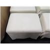 Image 3 : Qty 6 Gregorius | Pineo Rolling Skirted Ottomans 25"x18"x16"H
