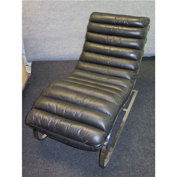 Restoration Hardware Leather Chair, 23½ W x 45¼ D x 33¾ H, Seat Ht 18 