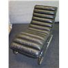 Image 1 : Restoration Hardware Leather Chair, 23½"W x 45¼"D x 33¾"H, Seat Ht 18"