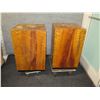 Image 2 : Qty 2 Wooden End Tables/Stands (damaged) 20"x20"x32"