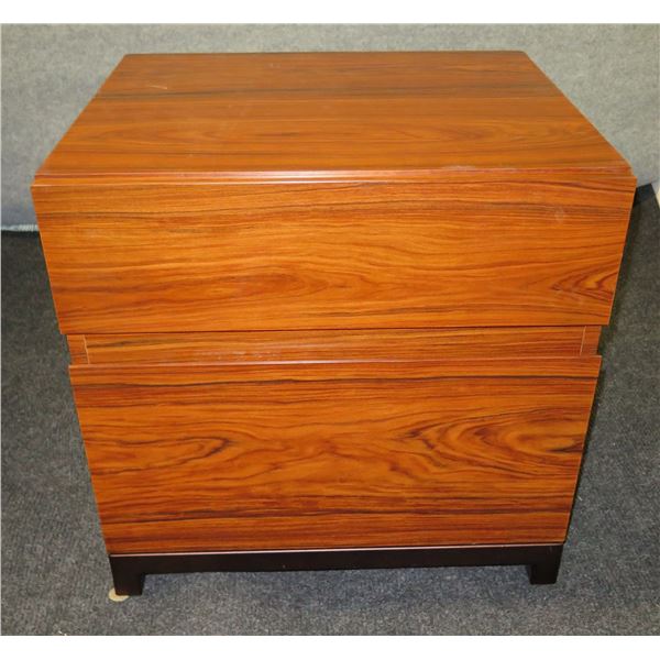 Saniharto CG-102A Wooden 2-Drawer Nightstand 26 x22 x22 H