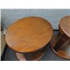 Image 2 : Qty 2 Oval Wooden End Tables T540-6 27"x25"x27"H