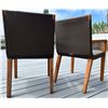 Image 4 : Qty 2 Janus et Cie Quinta Woven Armchairs w/ Teak Frame 22" x 18" x 38"H