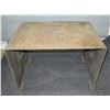 Image 1 : Metal Side Table, Hammered Design 32" x 24" x 22"H