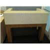 Image 1 : Wooden Reception Desk w/ Rear Drawers & White Top 47"x31"x45"H