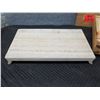 Image 2 : Sutherland Solid Stone Footed Tray 19" x 13" x 3"H