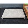 Image 2 : Sutherland Solid Stone Footed Tray 19" x 13" x 3"H