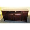 Image 1 : Pottery Barn Wooden Sideboard w/ Shelving, Cabinet, Drawers & Side Cabinets 66"x22"32"H