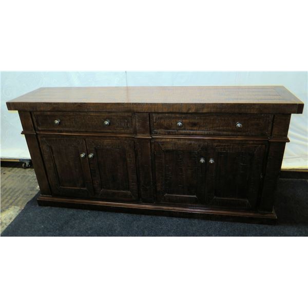 Emerald Home Furnishings Wooden Sideboard w/ Drawers & Cabinet 76" x 18" x 36"H