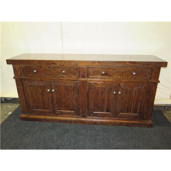 Emerald Home Furnishings Wooden Sideboard w/ Cabinets & Drawers 76" x 18" x 36"H