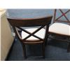 Image 9 : Qty 2 Pottery Barn Wooden Chairs w/ Upholstered Seats