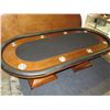 Image 2 : Large Wooden Game Table w/ Cover & Chips 100" x 50" x 30"H