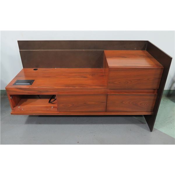 Wooden Desk Component w/ 4 Drawers 54" x 18" x 30"H