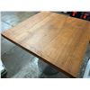 Image 3 : Teak Counter-Height Table w/ Metal Base 36" x 36" x 36"H