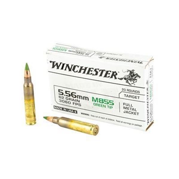 WIN 556 M855 62GR FMJ GRNTIP - 200 Rounds