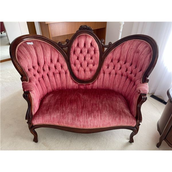 Beautiful Victorian Love Seat - 53 L x 35 D x 41 T