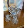 Image 1 : Pinwheel Crystal Candle Holders