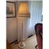 Image 1 : White Victorian Reading Lamp - 63 inches tall