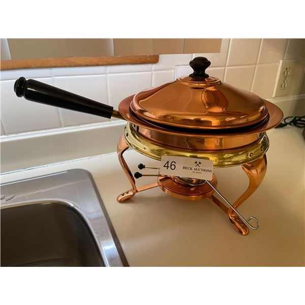 Large Copper Fondue Pot