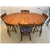 Image 1 : Country Style Kitchen Table and 4 Chairs 62L x 41W