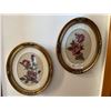 Image 1 : Framed Needle Point Roses in Oval Frames - 12L x 9W