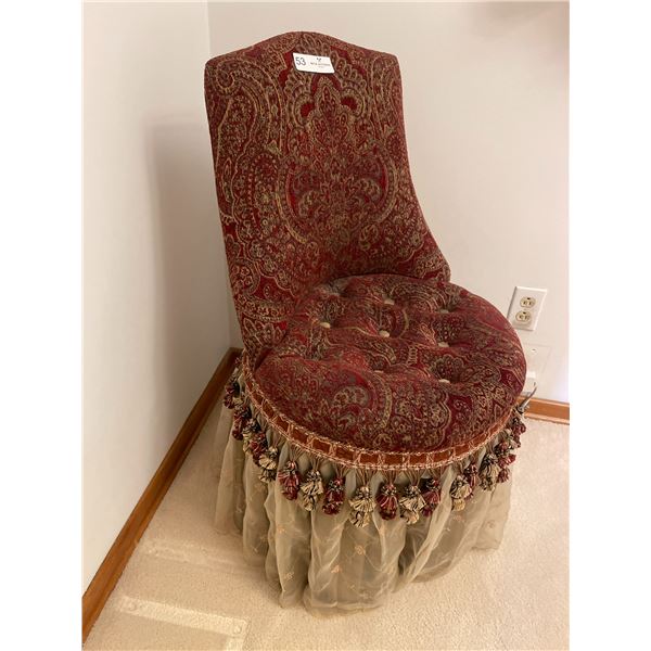 Victorian Style Dressing Chair - 19W x 33T