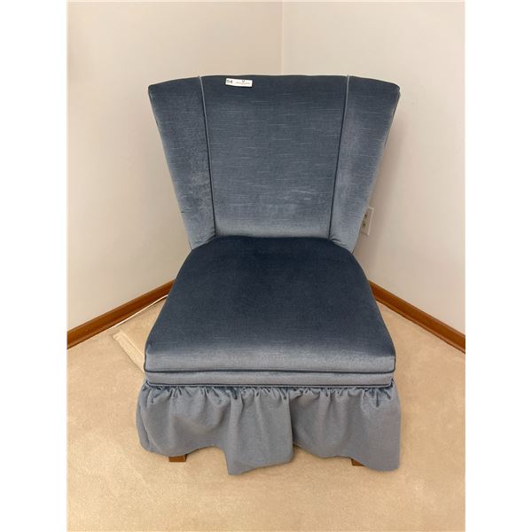 Blue Bedroom Chair - 24W x 27D x 33T