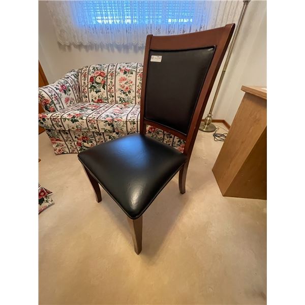 Wood and Leather Chair