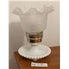 Image 1 : Milk Glass Bedroom Lamp - 9T