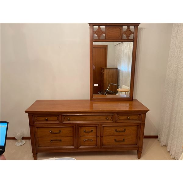 Beautiful Dresser with Mirror - 64L x 19D x 76T