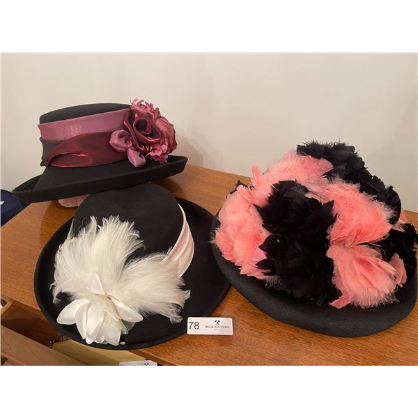 Ladies VIintage Derby Hat Collection