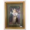 Image 1 : Mother and Child Print in Gold Frame - 24Wx34T
