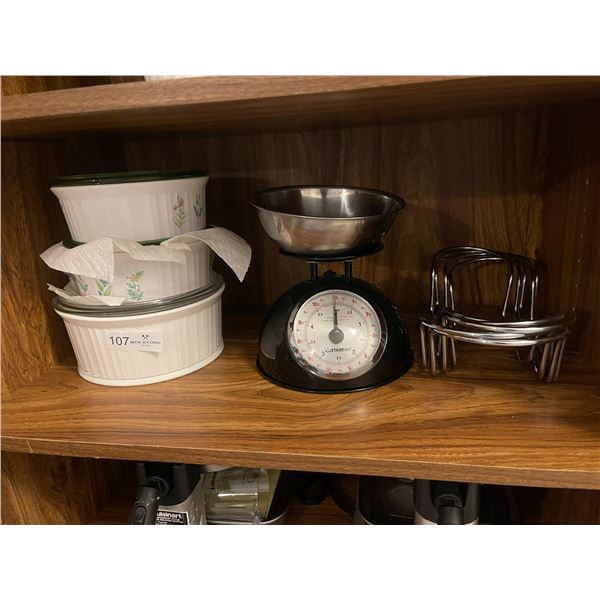 Round Casserole Dishes Food Scale