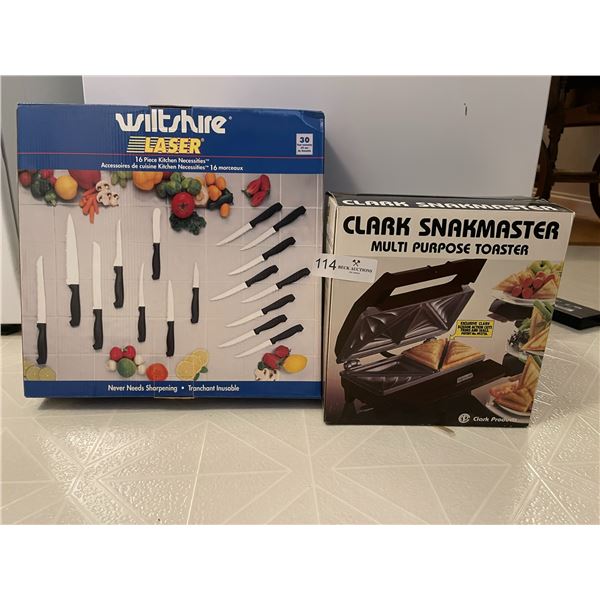Witshire Laser Knife Set & Cark Snakmaster Toaster