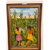 Image 1 : Vieux Fruit Pickers Woman Picking Fruit 28 x 20