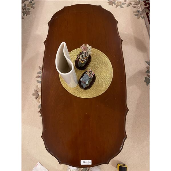 Vintage Coffee Table Includes Decor 47L x 24W x 15T