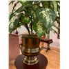 Image 2 : Silk Plant 30T In Brass Pot 