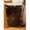 Image 1 : Cubbord Glass Doors Damaged Top 30L x 17D  x 52H