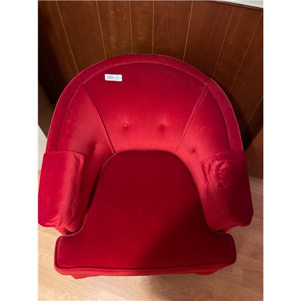Red Parlour Chair 28W x 25D x 29T