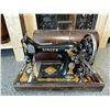 Image 2 : Antique Singer Sewing machine in Wooden Case