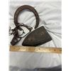 Image 2 : Antique Iron (no handle)  , horse shoe and small trap