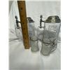 Image 4 : TWO Bavarian Beer Steins and Two Toothpick Holders