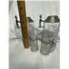 Image 4 : TWO Bavarian Beer Steins and Two Toothpick Holders