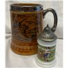 Image 1 : TWO Beer Steins, One England and One West Germany