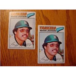 2 Reggie Jackson Cards