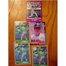 Lot of 5 Baseball Cards 2 Jose Conseco +