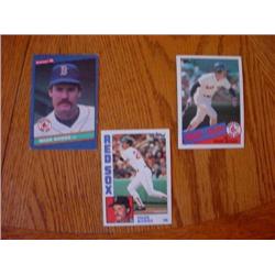 3 Wade Boggs Baseball Cards Topps +
